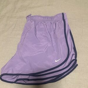 Nike Lavender Shorts with Navy Trim